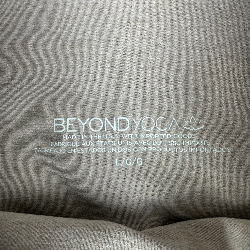 Beyond Yoga High Rise Leggings 25" Beige Womens Large L - Picture 4 of 11